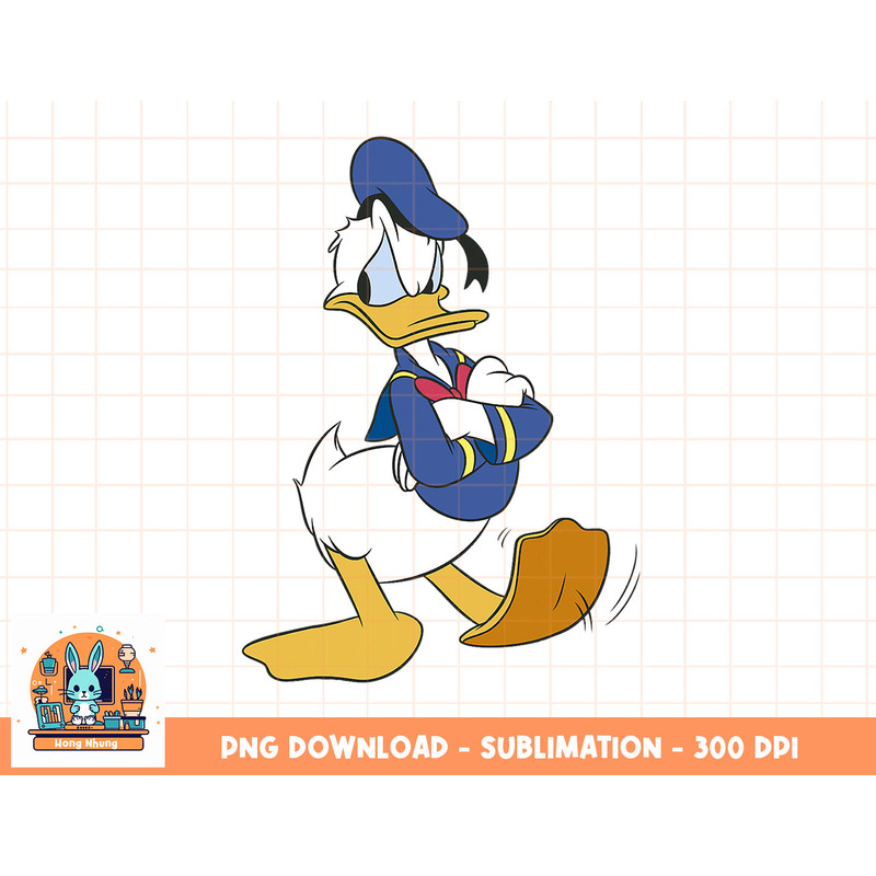 Disney Mickey And Friends Donald Duck Traditional Portrait png, sublimation, digital download.jpg