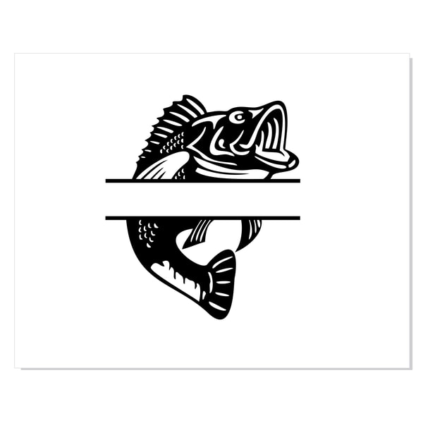Bass Fish Monogram & Fish Hook font | Bass Fish svg, Fish H | Inspire ...