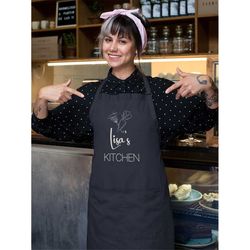 personalized apron for women, personalized apron, minimalist kitchen apron, custom apron, cooking apron for women, gifts
