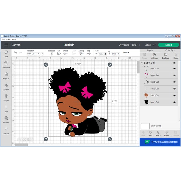 African American Boss Baby Girl & Boss Baby Girl Font & Logo | Inspire ...