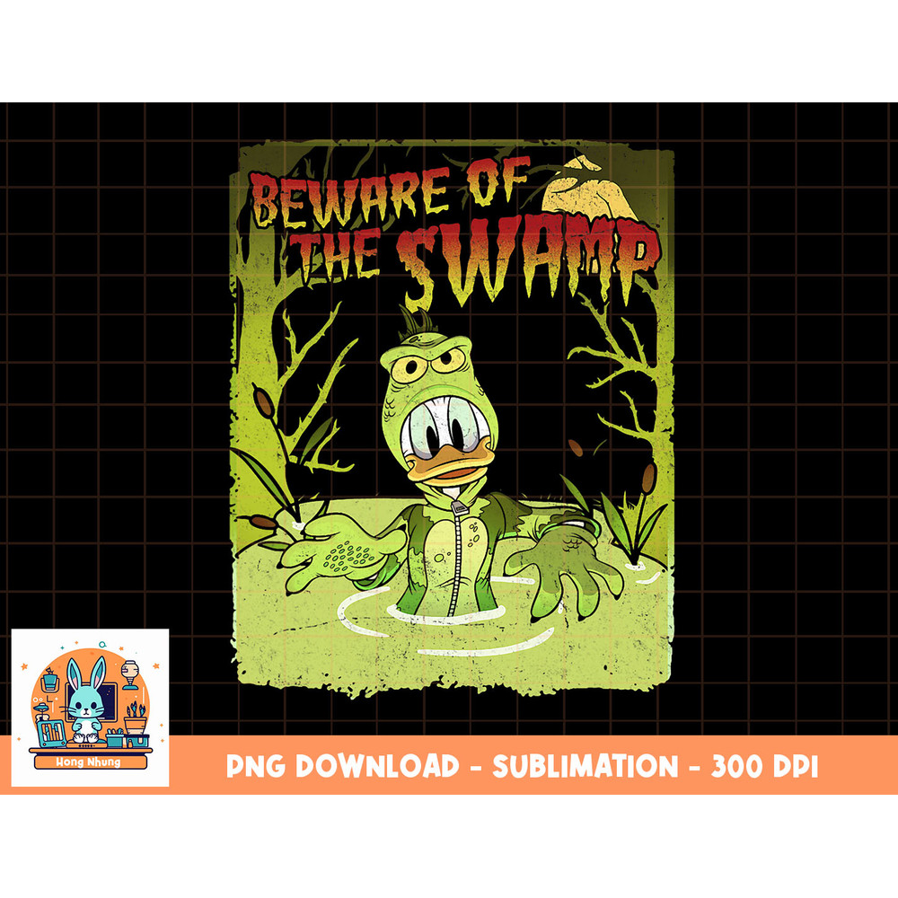 Disney Mickey And Friends Halloween Donald Duck Swamp png, sublimation, digital download.jpg
