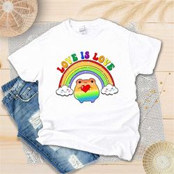 funny frog shirt, love is love shirt, cottagecore frog shirt, support lgbt shirt, gay pride, lesbian shirt, pride shirt,