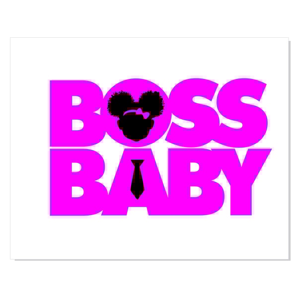 African American Boss Baby Girl Font SVG Layered | Boss Baby | Inspire ...