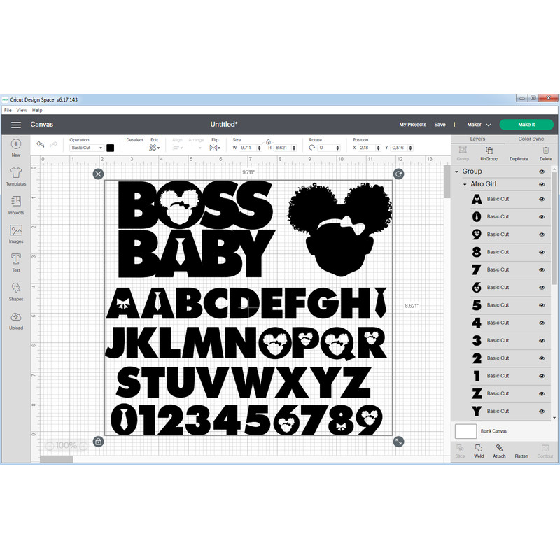 Afro Boss Baby Girl Font 99.png