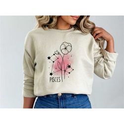 pisces sweatshirt, zodiac astrology sweatshirt, horoscope sign pisces hoodie, born in march pisces sign t-shirt, birthda