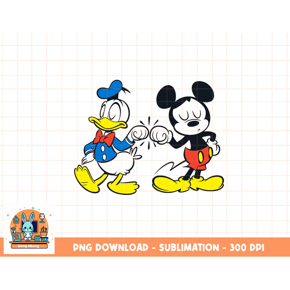 Disney Mickey Mouse and Donald Duck Best Friends Outline png, sublimation, digital download.jpg