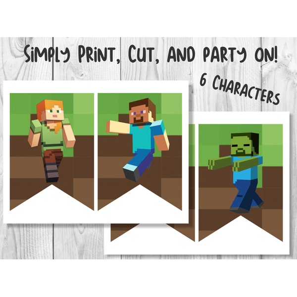 Minecraft Characters Printables