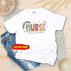 custom registered nurse shirt, nurse gift, nurse life shirt, new nurse gift, retro nurse shirt, nurse appreciation, nurs