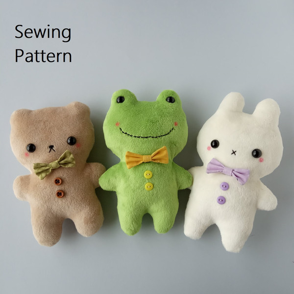 bear-frog-bunny-plush-toy-sewing-project