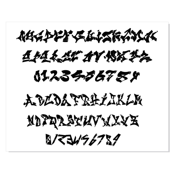 12 Graffiti Fonts TTF - Graffiti Font Bundle, Graffiti lette | Inspire ...