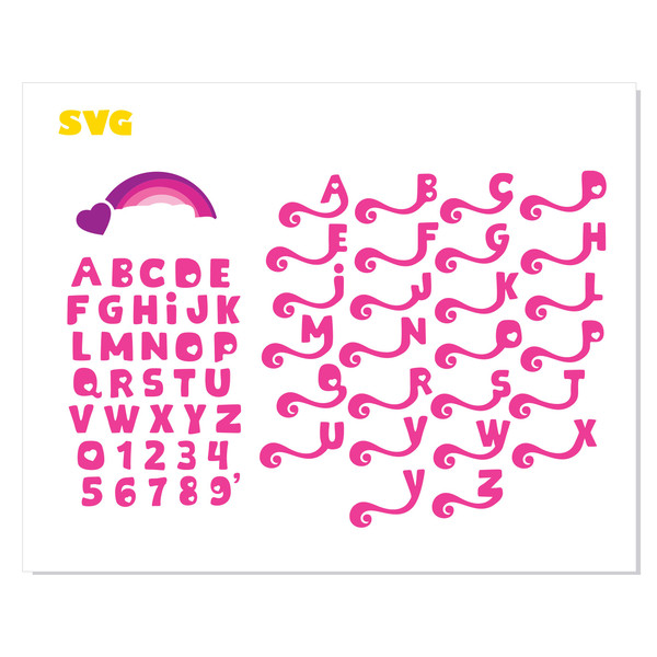 My Little Pony FONT with TAILS, My Little Pony Font SVG, My - Inspire ...