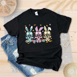 happy easter sugar skull shirt - sugar skull bunny easter shirt - skeleton easter shirt - easter eggs hunt - easter day