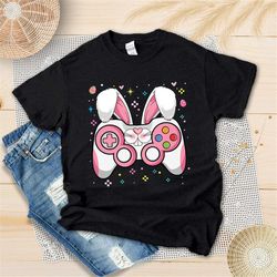 easter gaming life shirt - video game controller bunny shirt - happy easter gamer shirt - game player life - easter gami