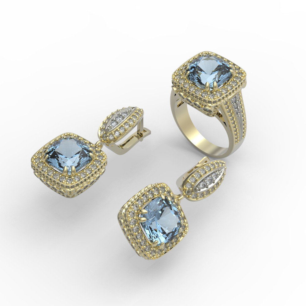 3d model of a jewelry ring and earrings with a large gemstone for printing (5).jpg