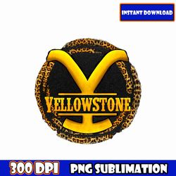 yellowstone black glitter leopard png, yellowstone png, western cowboy png, western png, retro png, cow skull png