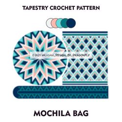 Wayuu Mochila Bag, Tapestry Crochet Bag Pattern PDF