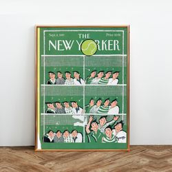the new yorker magazine cover print september 8 1997, the new yorker poster, magazine cover, aesthetic room decor
