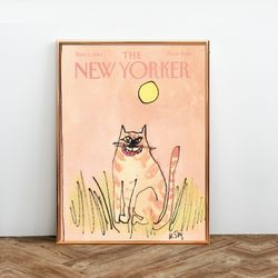 the new yorker magazine cover print november 1 1982, the new yorker poster, magazine cover, aesthetic room decor