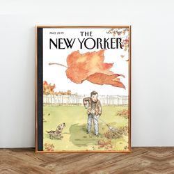 the new yorker magazine cover print november 6 2017, the new yorker poster, magazine cover, aesthetic room decor