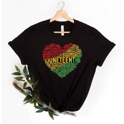 juneteenth heart shirt,juneteenth shirt women,black culture, black history,black lives matter tee,melanin t-shirt,black