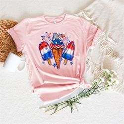 4th of july ice creams shirt, 4th of july shirt, fourth of july, sunflower america shirt, memorial day shirt, independen