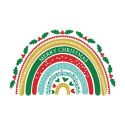 christmas svg png eps dxf merry christmas rainbow svg christmas, christmas svg, silhouette svg fies