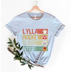 retro lylla teefs floor rocket,/guardians of the galaxy vol3 shirt/rocket raccoon & friends shirt/marvel fan gift shirt