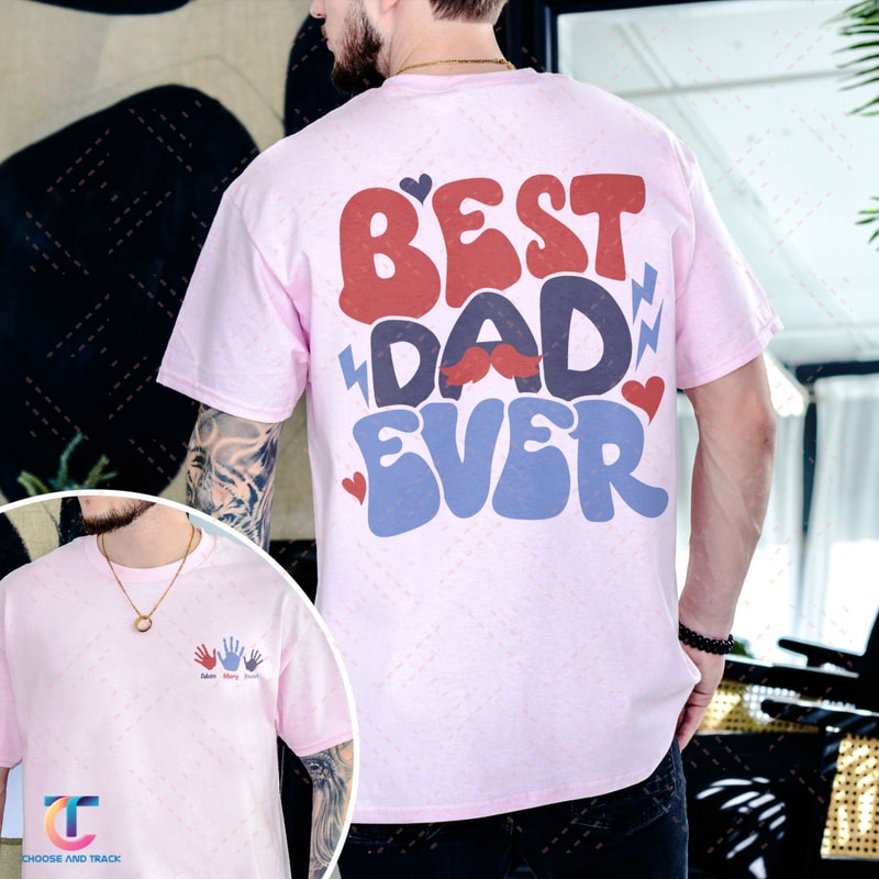 Best Dad Ever Shirt, Custom Dad Shirt With Kids Names Shirts, Custom Kids Names Shirt, Father’s Day Shirt, Cool Dads Club T Shirt - 3.jpg