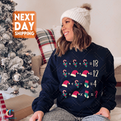 christmas order of operations quiz math teacher sweatdigital , funny gift for teacher, teacher squad digitals, retr