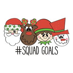 squad goals sublimation design, png, silhouette svg fies