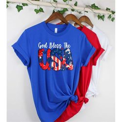 god bless the usa shirt, 4th of july gift, american pride shirt, 4th of july shirt for women and men, patriotic shirt, a