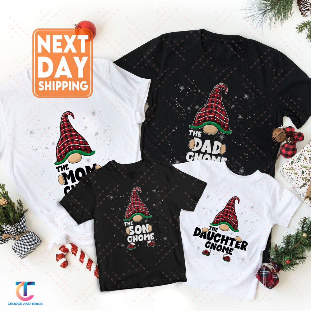 Custom Matching Christmas Family Gnome Sweatshirt, Funny Christmas Holiday Family Tee, Mom Dad Baby Toddler Kid Gnome Hoodie, Christmas Gift - 4.jpg