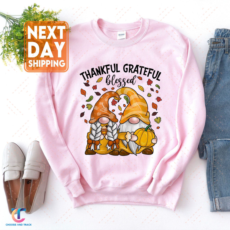 Cute Gnomes Couple With Pumpkin Spice Fall Yall Autumn Gnome Sweatshirt, Thanksgiving Gifts, Women's Fall Sweater, Autumn Leaves - 1.jpg