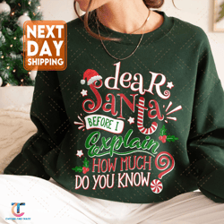 dear santa sweatdigital, dear santa christmas family digitals, dear santa group digitals, christmas family digital,