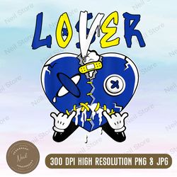 racer blue 5s tee to match loser lover heart 5 racer blue png , nurse png, png digital sublimation instant download