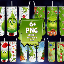 6 files grinch tumbler png, grinchmas png, grinch tumber png, christmas png, grinch png, skinny tumbler 20oz, 20oz desig