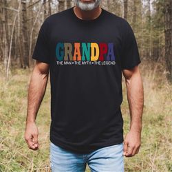 grandpa shirt for grandpa the man the myth the legend grandpa t shirt - fathers day gift - husband gift grandpa gift fun
