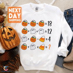 halloween order of operations quiz math teacher sweatdigital , funny gift for teacher, teacher squad digitals, retr