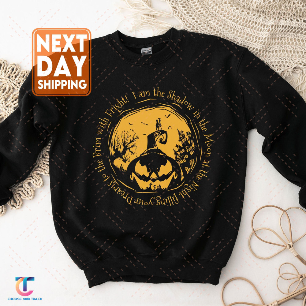 I Am The Shadow In the Moon At The Night Sweatshirt, Halloween Shirts for Women, Halloween Crewneck - 1.jpg