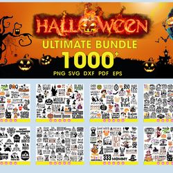 halloween ultimate bundle 1000 files svg
