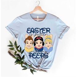 Disney Princess Easter shirt,Chilling With My Peeps Shirt, Cute Easter Shirt, Gift For Easter Day, Peeps Easter Shirt, D