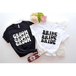 bride and groom shirts, wedding party shirts, bachelorette party shirt, couple matching shirt, bride shirt