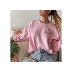 pocket size just breathe sweatshirt, floral butterfly shirt, butterfly shirt, bug shirt, aesthetic tshirt, insect shirt,