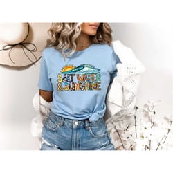 salt water & sunshine shirt, seashell shirt, summer vacation shirt, beach trip shirt, cruise shirt, vacay mode shirt, be