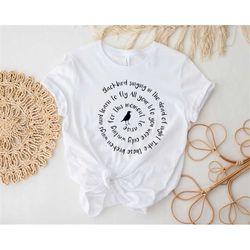 blackbird singing in the dead of night shirt, blackbird shirt, blackbird singing shirt, music lovers shirt, gift for mus
