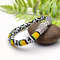 Silver-tone snake clasp bracelet - handmade jewelry