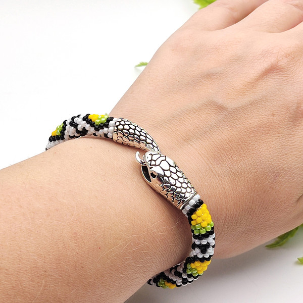 Handcrafted serpent bracelet - perfect gift idea