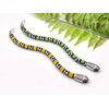 Green and yellow snake bracelet for men and women