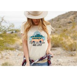 not all who wander are lost, wanderlust shirt, road trip shirt, camping shirt, tent camping shirt, hiking shirt,compass