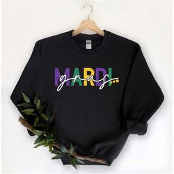 mardi gras sweatshirt, mardi gras louisiana carnival sweatshirt, mardi gras fat tuesday gift, nola beads parade sweatshi